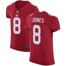 Giants #8 Daniel Jones Red Alternate Men's Stitched NFL Vapor Untouchable Elite Jersey