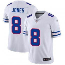 Giants #8 Daniel Jones White Men's Stitched NFL Limited Team Logo Fashion Jersey
