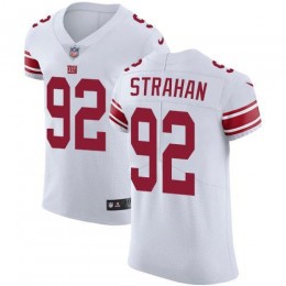 Giants #92 Michael Strahan White Men's Stitched NFL Vapor Untouchable Elite Jersey