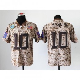 New York Giants #10 Eli Manning Camo Men's Stitched NFL New Elite USMC Jersey