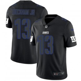 New York Giants #13 Odell Beckham Jr Black Men's Stitched NFL Limited Rush Impact Jersey