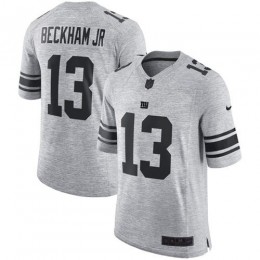 New York Giants #13 Odell Beckham Jr Gray Men's Stitched NFL Limited Gridiron Gray II Jersey