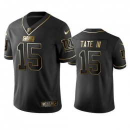New York Giants #15 Golden Tate III Black Golden Limited Edition Stitched NFL Jersey