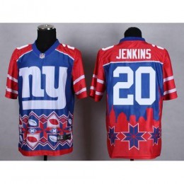 New York Giants #20 Janoris Jenkins Blue Men's Stitched NFL Elite Noble Fashion Jersey
