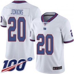 New York Giants #20 Janoris Jenkins White Men's Stitched NFL Limited Rush 100th Season Jersey