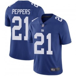 New York Giants #21 Jabrill Peppers Royal Blue Team Color Men's Stitched NFL Vapor Untouchable Limited Jersey