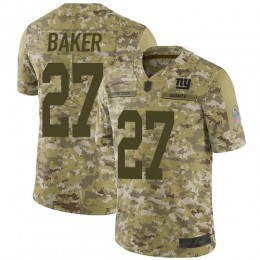 New York Giants #27 Deandre Baker Camo Men's Stitched NFL Limited 2018 Salute To Service Jersey