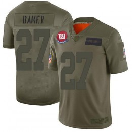 New York Giants #27 Deandre Baker Camo Men's Stitched NFL Limited 2019 Salute To Service Jersey