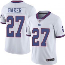 New York Giants #27 Deandre Baker White Men's Stitched NFL Limited Rush Jersey