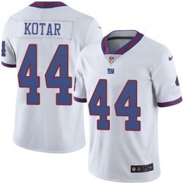 New York Giants #44 Doug Kotar White Men's Stitched NFL Limited Rush Jersey