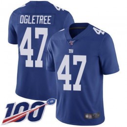 New York Giants #47 Alec Ogletree Royal Blue Team Color Men's Stitched NFL 100th Season Vapor Limited Jersey