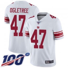 New York Giants #47 Alec Ogletree White Men's Stitched NFL 100th Season Vapor Limited Jersey
