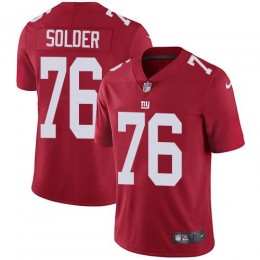 New York Giants #76 Nate Solder Red Alternate Men's Stitched NFL Vapor Untouchable Limited Jersey