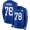 New York Giants #78 Andrew Thomas Royal Blue Team Color Men's Stitched NFL Limited Therma Long Sleeve Jersey