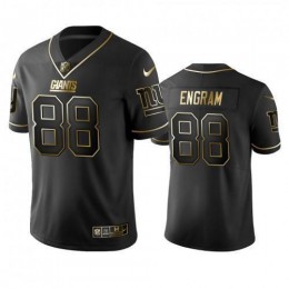 New York Giants #88 Evan Engram Black Golden Limited Edition Stitched NFL Jersey