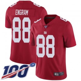 New York Giants #88 Evan Engram Red Alternate Men's Stitched NFL 100th Season Vapor Limited Jersey