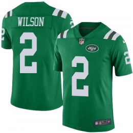 Jets #2 Zach Wilson Green Men's Stitched NFL Limited Rush Jersey