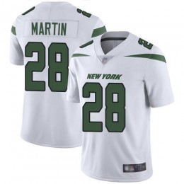 Jets #28 Curtis Martin White Men's Stitched NFL Vapor Untouchable Limited Jersey