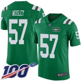 Jets #57 C.J. Mosley Green Men's Stitched NFL Limited Rush 100th Season Jersey