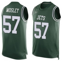 Jets #57 C.J. Mosley Martin Green Team Color Men's Stitched NFL Limited Tank Top Jersey