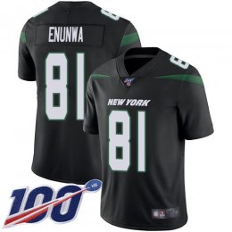 New York Jets #81 Quincy Enunwa Black Alternate Men's Stitched NFL 100th Season Vapor Limited Jersey