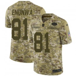 New York Jets #81 Quincy Enunwa Camo Men's Stitched NFL Limited 2018 Salute To Service Jersey