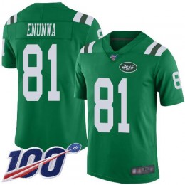 New York Jets #81 Quincy Enunwa Green Men's Stitched NFL Limited Rush 100th Season Jersey