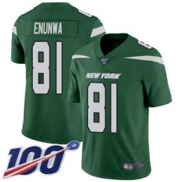 New York Jets #81 Quincy Enunwa Green Team Color Men's Stitched NFL 100th Season Vapor Limited Jersey