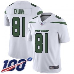 New York Jets #81 Quincy Enunwa White Men's Stitched NFL 100th Season Vapor Limited Jersey