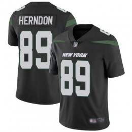 New York Jets #89 Chris Herndon Black Alternate Men's Stitched NFL Vapor Untouchable Limited Jersey