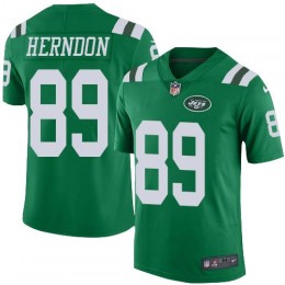 New York Jets #89 Chris Herndon Green Men's Stitched NFL Limited Rush Jersey