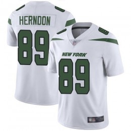 New York Jets #89 Chris Herndon White Men's Stitched NFL Vapor Untouchable Limited Jersey