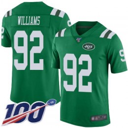 New York Jets #92 Leonard Williams Green Men's Stitched NFL Limited Rush 100th Season Jersey