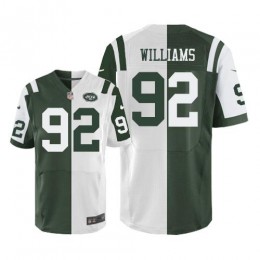 New York Jets #92 Leonard Williams Green/White Men's Stitched NFL Elite Split Jersey