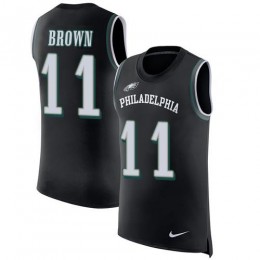 Eagles #11 A.J. Brown Black Alternate Men's Stitched NFL Limited Rush Tank Top Jersey