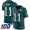 Eagles #11 A.J. Brown Green Team Color Super Bowl LVII Patch Men's Stitched NFL 100th Season Vapor Untouchable Limited Jersey