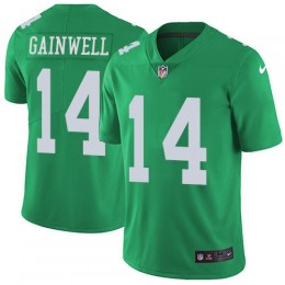 Eagles #14 Kenneth Gainwell Green Men's Stitched NFL Limited Rush Jersey