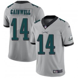 Eagles #14 Kenneth Gainwell Silver Men's Stitched NFL Limited Inverted Legend Jersey