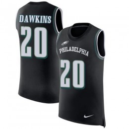 Eagles #20 Brian Dawkins Black Alternate Men's Stitched NFL Limited Rush Tank Top Jersey