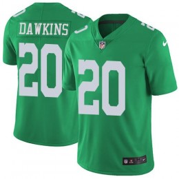 Eagles #20 Brian Dawkins Green Men's Stitched NFL Limited Rush Jersey