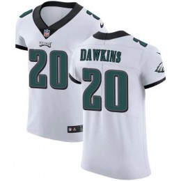 Eagles #20 Brian Dawkins White Men's Stitched NFL Vapor Untouchable Elite Jersey