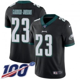 Eagles #23 C.J. Gardner-Johnson Black Alternate Men's Stitched NFL 100th Season Vapor Untouchable Limited Jersey
