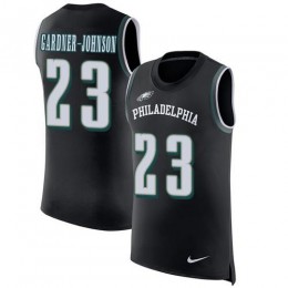 Eagles #23 C.J. Gardner-Johnson Black Alternate Men's Stitched NFL Limited Rush Tank Top Jersey