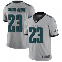 Eagles #23 C.J. Gardner-Johnson Silver Men's Stitched NFL Limited Inverted Legend Jersey