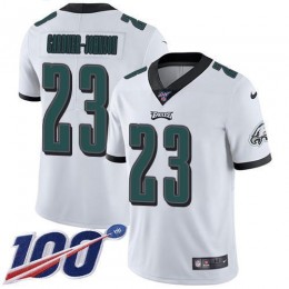 Eagles #23 C.J. Gardner-Johnson White Men's Stitched NFL 100th Season Vapor Untouchable Limited Jersey