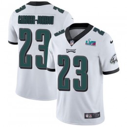 Eagles #23 C.J. Gardner-Johnson White Super Bowl LVII Patch Men's Stitched NFL Vapor Untouchable Limited Jersey