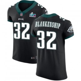 Eagles #32 Reed Blankenship Black Alternate Super Bowl LVII Patch Men's Stitched NFL New Elite Jersey