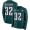 Eagles #32 Reed Blankenship Green Team Color Super Bowl LVII Patch Men's Stitched NFL Limited Therma Long Sleeve Jersey