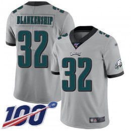 Eagles #32 Reed Blankenship Silver Men's Stitched NFL Limited Inverted Legend 100th Season Jersey