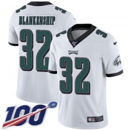 Eagles #32 Reed Blankenship White Men's Stitched NFL 100th Season Vapor Untouchable Limited Jersey